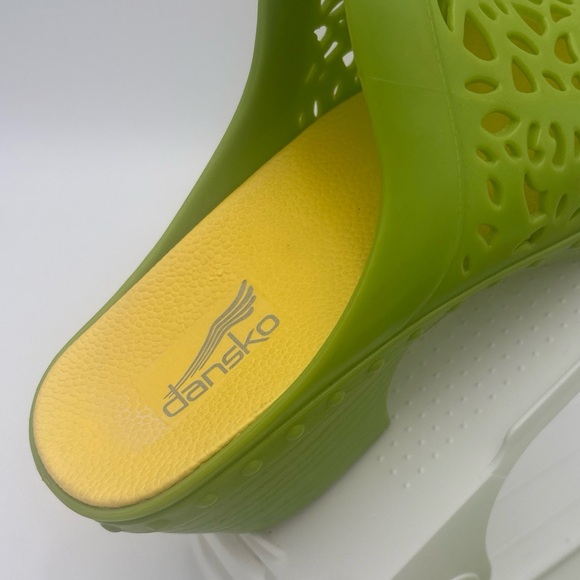 Dansko Bright Green Women's Clogs - Picture 3 of 10